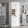 PAGED Storage Cabinet Modern Bathroom Organizer with 2 Drawers, Adjustable Shelves and 2 Doors, Freestanding Bookshelf Storage Unit for Room - 2 of 4