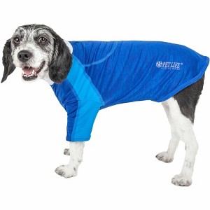 Pet Life (R) Active Chewitt Wagassy Stretch Yoga Fitness Long-Sleeve Dog T-Shirt - 1 of 4