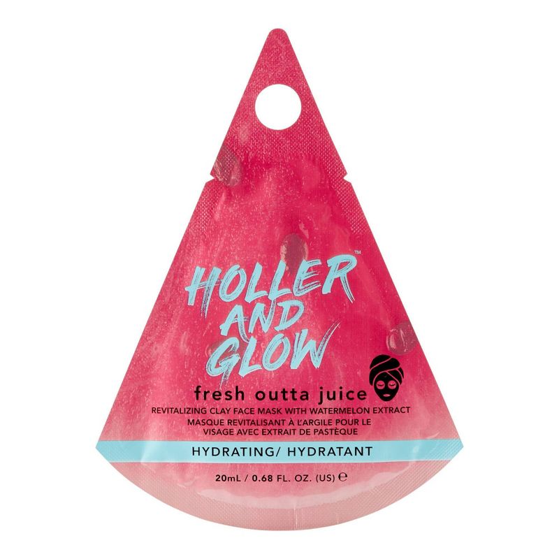 Holler and Glow Fresh Outta Juice Watermelon Clay Face Mask - 0.68oz, 1 of 7
