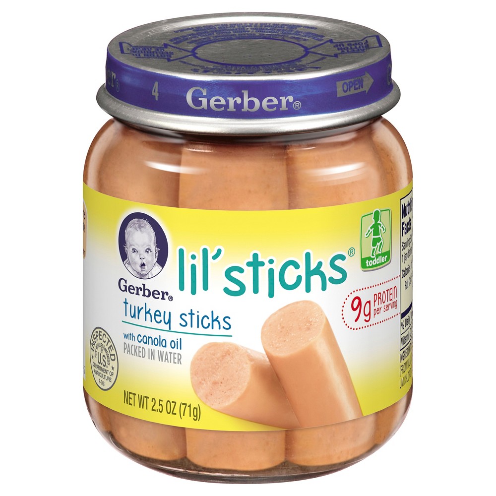 UPC 015000012335 product image for Gerber Graduates Turkey Sticks 2.5oz | upcitemdb.com