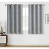 Kate Aurora Chic Living 100% Max Blackout Trellis Thermal Curtains - 2 of 3