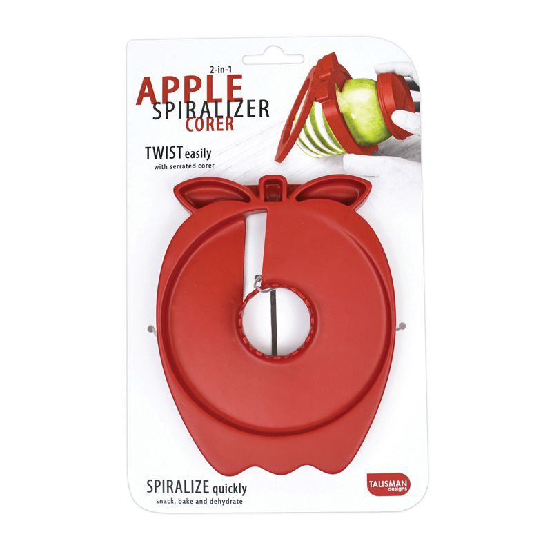 Talisman Designs Apple Spiralizer & Corer, Red, 1 of 4