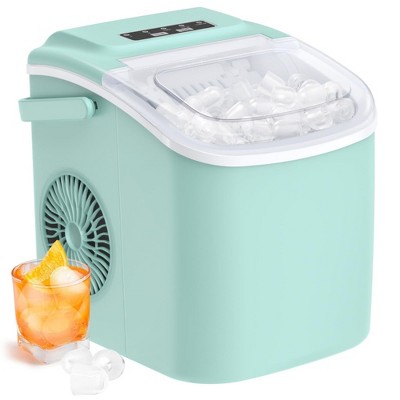 Black Self-Cleaning Ice Maker With Ice Scoop And Basket
