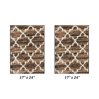 Savio Collection 100% Micro Polyester 2 Piece Bath Rug Set - Better Trends