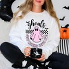 Simply Sage Market Women's Graphic Sweatshirt Just Wanna Have Fun Checkered - 2 of 4