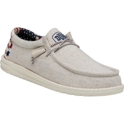 HEYDUDE Men Wally Patriotic, 4th of July Patriotic Shoes , Off White Patriotic, 5 — фото 5