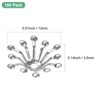 Unique Bargains Metal Durable Multipurpose jewelry-making-end-caps 100 Pcs - 3 of 4