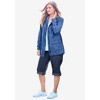 Woman Within Plus Size Lightweight Utility Hoodie Jacket - 4 of 4