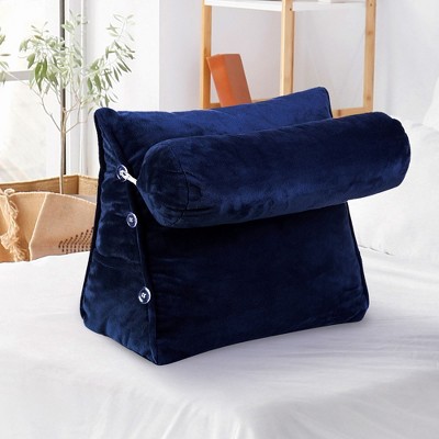 Cheer Collection Wedge Shaped Reading And Tv Pillow With Adjustable ...