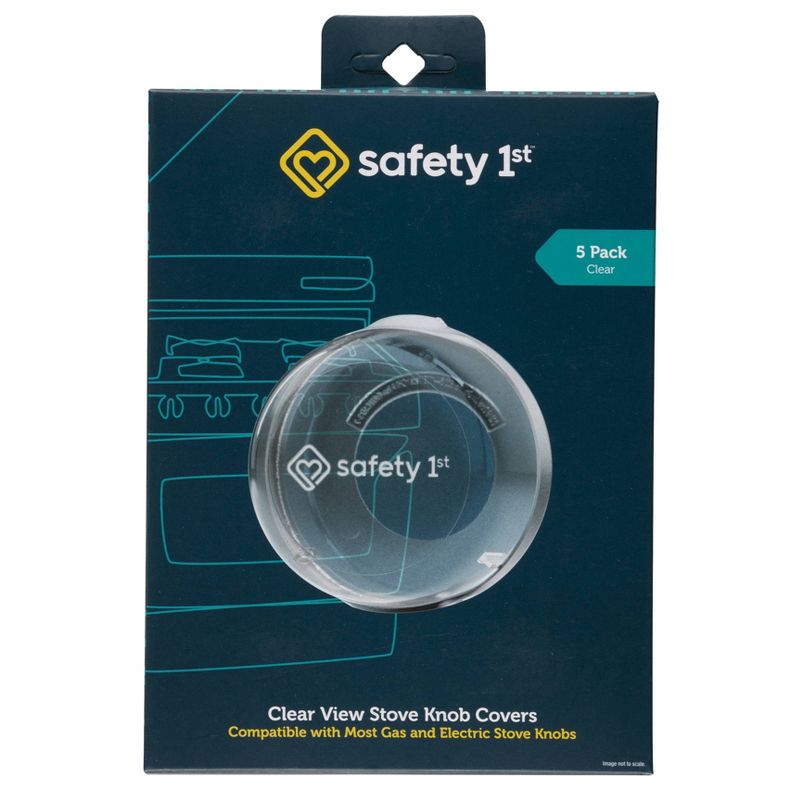 Safety 1st Clear View Stove Knob Covers 5pk, 1 of 7