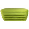 Thor 44" Oval Modern Velvet Fabric Ottoman in Fern Green - 4 of 4