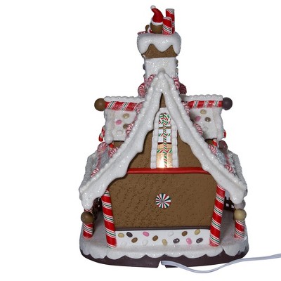 Kurt Adler 12-Inch Multicolor Lighted Christmas Gingerbread House