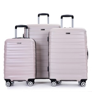 Whisen 3-Piece Set(21/25/29 in.) Luggage Sets Hardshell Lightweight Suitcase with TSA Lock and Two Hooks - 1 of 4