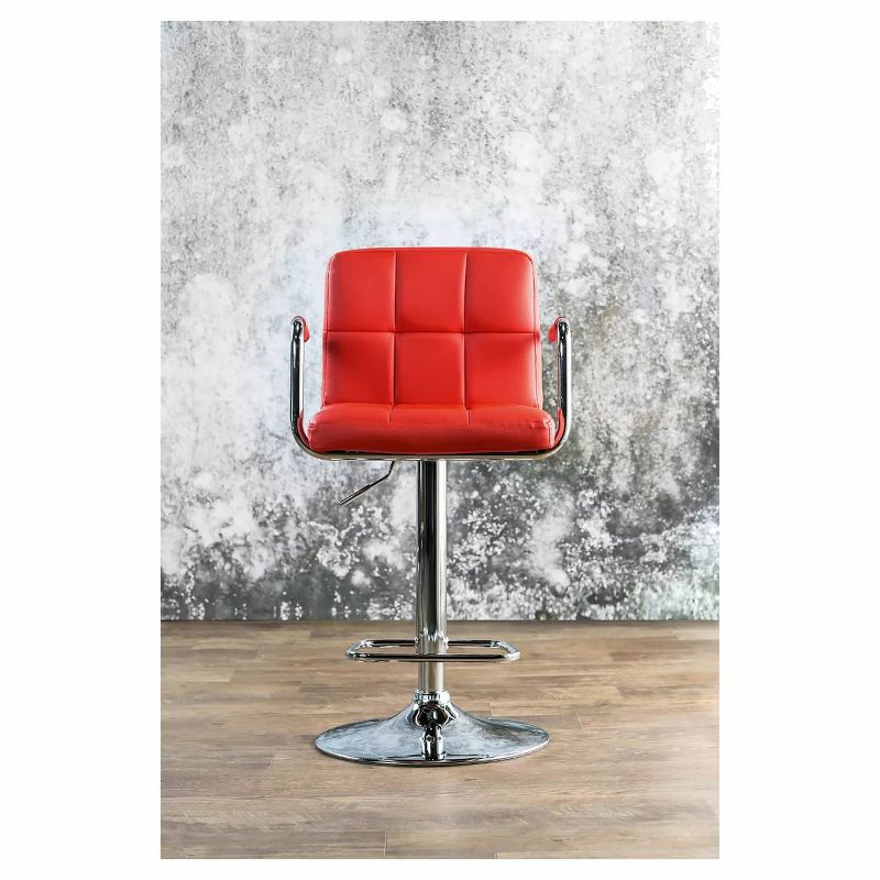 Ethan Adjustable Swivel Barstool with Arms - Furniture of America, 3 of 9