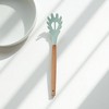 Unique Bargains Spoon Hand Wash Only Pasta Claw Silicone Wooden Handle 12.6" 1 Pc - 2 of 4