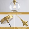 KAISITE 1 - Light Black Single Pendant Light With Globe Clear Glass - 4 of 4