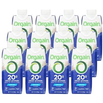 Orgain Creamy Chocolate Fudge Protein Shakes - Case Of 12/11 Oz : Target