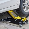 VEVOR Floor Jack, 2.5 Ton Low Profile Floor Jack, Aluminum and Steel Racing Floor Jack with Dual Pistons Quick Lift Pump, Yellow - 2 of 4