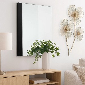 Royal Hampton Dresser Mirror, 40 Inch, Sleek Piano Black Wood, Frameless Design - 1 of 4