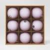 9ct 80mm Christmas Flocked Ball Ornament Set Lavendar - Wondershop™ - 3 of 4