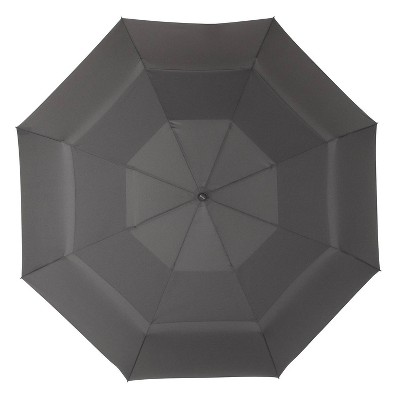 Cirra by ShedRain Jumbo Air Vent Auto Open Close Compact Umbrella - Charcoal