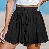 Women's Elastic Waist Flared Leg Ruffle Shorts - Cupshe - 3 of 4