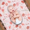 Bedtime Originals Flower Power Floral/Strawberry Baby Fitted Crib/Toddler Sheet - 2 of 4