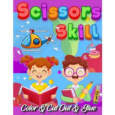 Owl Scissors Skills Coloring Pages: Color, Cut Out And Glue Exercise Book for Kids Ages 3-5 Toddlers, Preschoolers, and Kindergartens - Cutting Practice Activity Book for Kids - Preschool Coloring Workbook for Kids - Size 8.5 X 11 Inches, 24 Pages [Book]