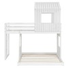 PAGED Metal Housebed Loft Bed Bunk Bed, Twin Size Bed Frame with Ladder and Guardrail for Kids, Teens, Ample Under-bed Space - 4 of 4