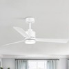 Airsurfer 52" Matte Black 3-Blade LED Ceiling Fan with Remote and Color-Changing Light - 2 of 4
