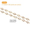 Unique Bargains Brass Bulk Smooth Decoration Rhinestone Chain for Jewelry Making DIY - 3 of 4