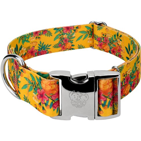 Floral print dog outlet collar