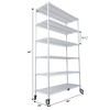 BABYYER 6-Tier Storage Shelves, Wire Shelving Unit, Heavy Duty Adjustable Organizer Rack with Wheels & Shelf Liners for Kitchen, Pantry - 3 of 4