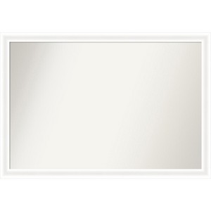 Amanti Art Oliver Narrow Non-Beveled Wood Framed Bathroom Vanity Wall Mirror - 1 of 4
