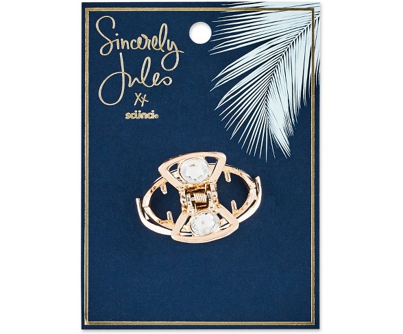 Sincerely Jules by Sc&#252;nci Rhinestone Metal Jaw Clip