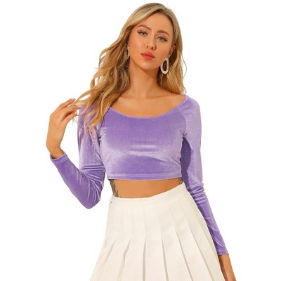 Velvet Agbada Sleeves Crop Top