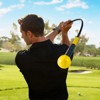 Gymax Golf Swing Trainer Aid 47" Warm-up Practice Stick w/Weighted Head for Grip - 2 of 4
