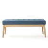 CAVINAS Tufted Ottoman Bench, Upholstered Ottoman Foot Rest, Rectangular Bedroom End Bench, Button-Tufted Entryway Padded Footstool - 2 of 4