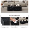 NicBex Contemporary Rectangular Textured-Pattern Coffee Table,Minimalist Center Table for Living Room,Living Room Furniture - 4 of 4