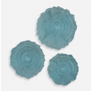 Uttermost Ocean Gems Wall Decor, Blue, Set Of 3 - 1 of 4
