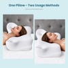 TUYOHW Ergonomic Memory Foam Pillow,Contoured Neck Support Pillow for Side Back Stomach Sleepers,Bed Pillow with Removable Washable Cover - 2 of 4