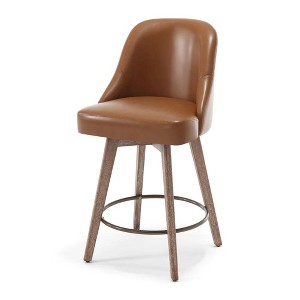 Bekrvio 26'' Counter Height Bar Stools, PU Leather Upholstered - 1 of 4