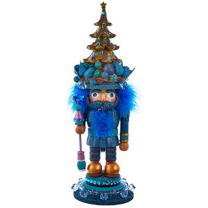 Kurt Adler 18-Inch Hollywood Blue with Tree Nutcracker - 1 of 4