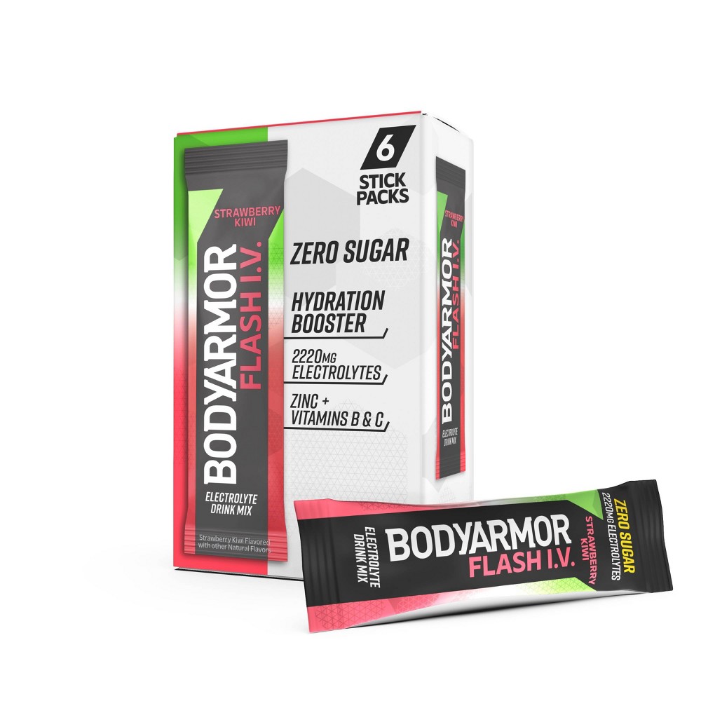 BODYARMOR Flash IV Strawberry Kiwi Pouches - 6ct