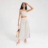 Women's Pleated Curved Yoke Maxi A-Line Skirt - A New Day™ - 4 of 4