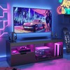 LACOO 55" Black Modern Game Center, TV Stand Fits TV's up to 65 in. - image 3 of 4