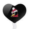 Youngstown State Secondary Logo Heart Love Cupcake Picks Toppers Decoration Set of 6 - 2 of 4
