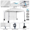 Yaheetech 10x10 FT One-Push Pop Up Canopy Tentwith 4 Side Walls & Roller Bag - 4 of 4