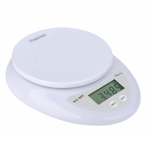 Insten Digital Food Weight Kitchen Weighing Scale In Grams Ounces 1g 0 1oz Precise With 11lb 5kg Capacity White Target