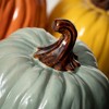 5.5"H Sullivans Colored Stoneware Pumpkin Set of 3  Multicolor - 2 of 3